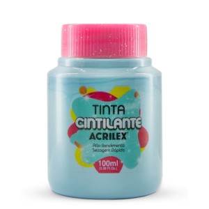 Tinta Cintilante 100ml - Azul Soft 992 Acrilex