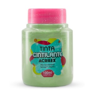 Tinta Cintilante 100ml - Chá Verde 991 Acrilex