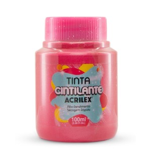 Tinta Cintilante 100ml - Rosa Escuro 542 Acrilex