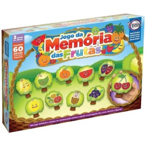 Jogo da Memória - Frutas 12148 Toia Brinquedos