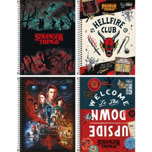 Caderno 10 Matérias Stranger Things 160fls Tilibra
