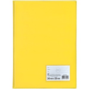 Pasta Catálogo Ofício com 50 Envelopes Finos Amarela 1090AM DAC