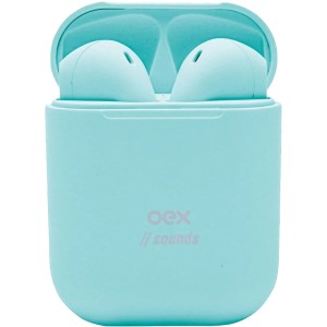 Fone de Ouvido Bluetooth Candy Azul Pastel TWS-11 OEX