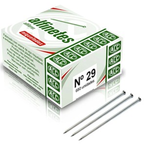 Alfinete de Costura N.29 Niquelado c/680 ACC