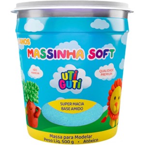 Massa de Modelar 500g - Azul Claro Uti Guti