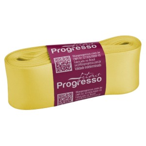 Fita de Cetim n.9 0242 - Amarelo Canário Progresso