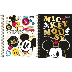 Caderno Colegial 1 Matéria Mickey Mouse 80fls Tilibra