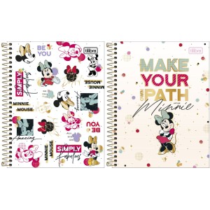 Caderno Colegial 1 Matéria Minnie Mouse 80fls Tilibra
