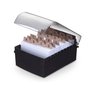 Fichário de Mesa 4x6 Preto Maxcril