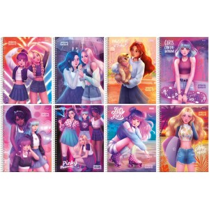 Caderno 20 Matérias Amigas para Sempre 320fls Foroni