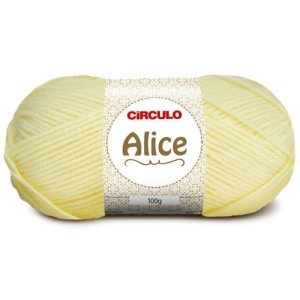 Lã Alice 0333 - Amarelo Candy 100g Circulo
