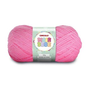 Lã Mais Bebê 3125 - Rosa Quartzo 100g Circulo