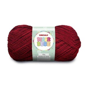 Lã Mais Bebê 7136 - Marsala 100g Circulo