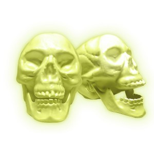 Crânio com Mandíbula Neon de Halloween 899527 Brasilflex