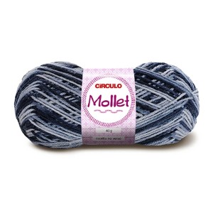 Lã Mollet 40g 9199 - Nublado Circulo
