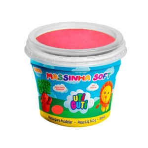 Massa de Modelar 140g - Rosa Escuro Uti Guti