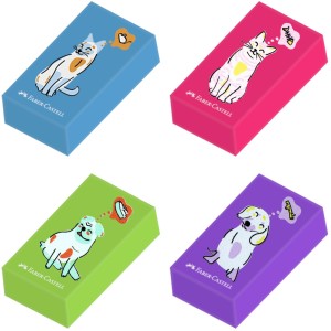 Borracha Escolar Fantasia Pet Faber Castell