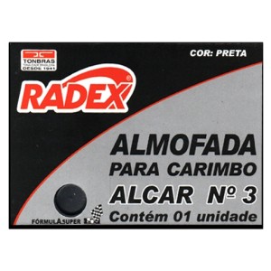 Almofada para Carimbo N.3 - Preta Radex