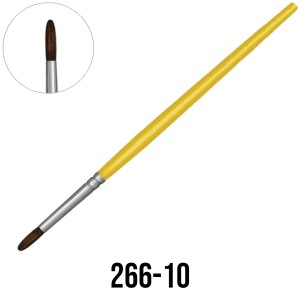 Pincel Redondo N.10 Amarelo 266-10 Tigre