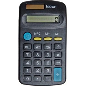 Calculadora de Bolso 8 Dígitos Basic Preta 99320 Letron