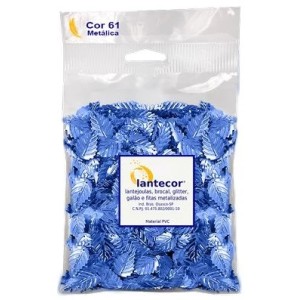 Folha Pequena Metalizada - Azul Royal c/1000 Lantecor