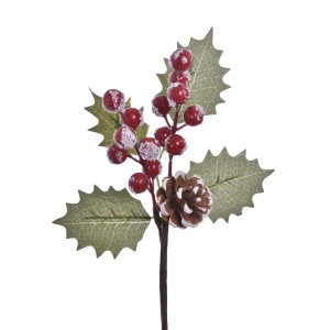 Enfeite Natalino Pinha e Berries Verde 23cm 50823 Grillo