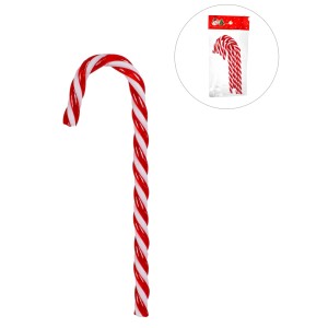 Enfeite Natalino Candy Vermelho e Branco 29cm c/2 54018 Grillo