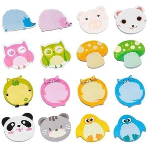 Bloco de Anotações 45mm x 45mm - Zoo Animais Sortido 30 Folhas BRW