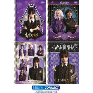 Caderno 1 Matéria Wandinha 80 Folhas Tilibra Connect