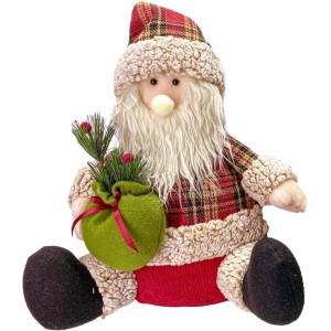 Papai Noel Sentado com Saco de Presente Scotch 36cm 25469 Magizi