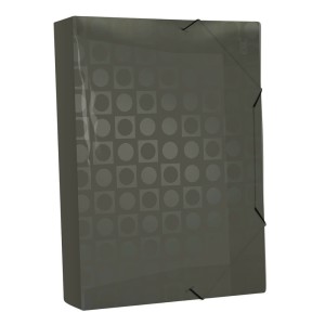 Pasta com Elástico 55mm Decorada Fumê 305FM DAC