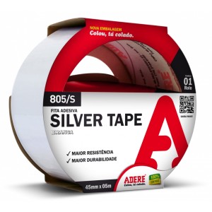 Fita Silver Tape 45mm x 5m Branca Adere