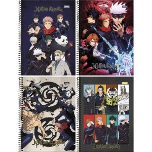 Caderno 10 Matérias Jujutsu Kaisen 160fls Foroni