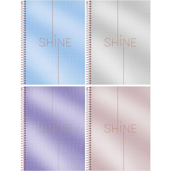 Caderno 10 Matérias Shine 160fls Foroni