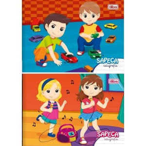 Caderno de Caligrafia 1/4 Flexível Sapeca 40fls Tilibra