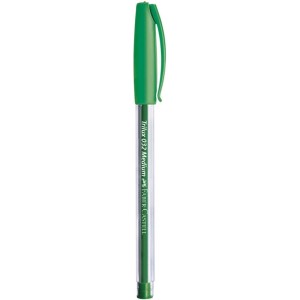 Caneta Esferográfica 1.0mm Trilux 032 Verde Faber Castell