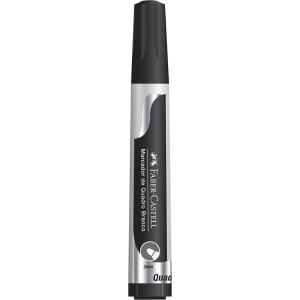 Pincel Marcador para Quadro Branco Preto Faber Castell