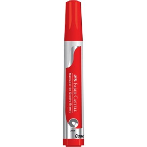 Pincel Marcador para Quadro Branco Vermelho Faber Castell