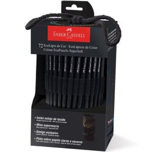 Lápis de Cor 72 Cores Supersoft com Estojo de Tecido Faber Castell