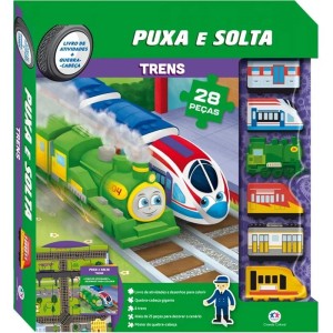 Livro Box Puxa e Solta - Trens Ciranda Cultural