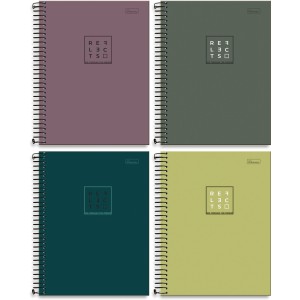 Caderno 10 Matérias Reflects 160 Folhas Cadersil