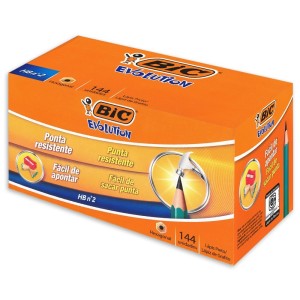 Lápis Preto N2 Evolution Sextavado HB c/144 Bic