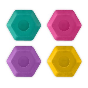Borracha Escolar Ergonômica Hexagonal Color Joy Leo e Leo