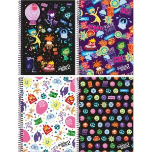 Caderno 10 Matérias Divertidamente 2 Disney 160 Folhas Foroni