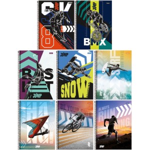 Caderno 10 Matérias Jump 200 Folhas Foroni