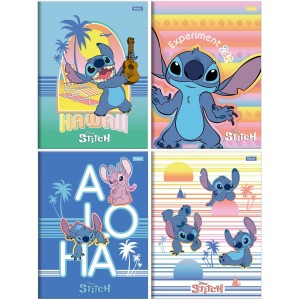 Caderno Brochura Stitch 80 Folhas Foroni