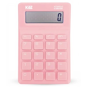 Calculadora de Bolso 8 Dígitos Rosa Pastel KZ5005RS Kaz