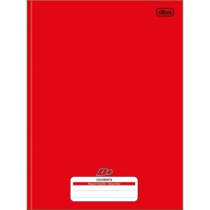 Caderno de Caligrafia D+ Vermelho 96 Folhas Tilibra