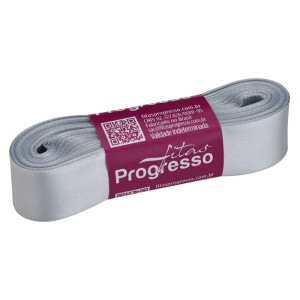 Fita de Cetim n.5 0084 - Prata Progresso