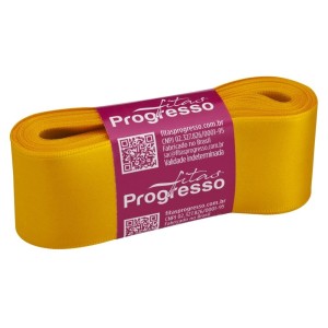 Fita de Cetim n.9 0038 - Amarelo Ouro Progresso
